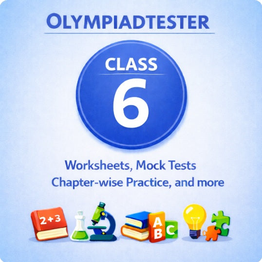 Olympiadtester Class 6 free study material with worksheets, mock tests and Olympiad question papers