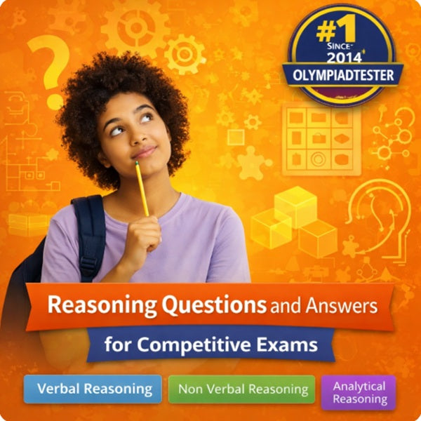 Reasoning questions and answers for competitive exams with verbal and non verbal reasoning tests on Olympiadtester.