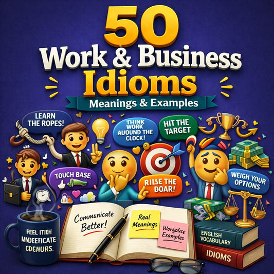 50 Work & Business Idioms: Professional English for the Workplace