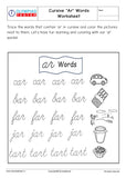 Cursive A writing - Worksheet #11