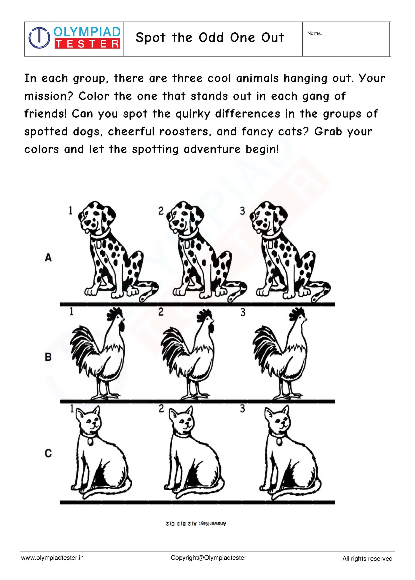 Kindergarten Logical Reasoning - PDF Worksheet 15