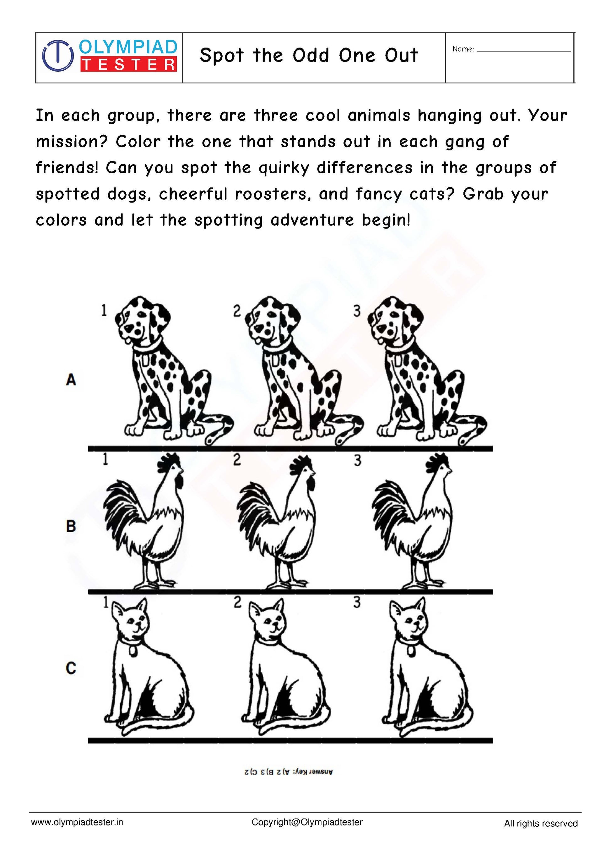 Kindergarten Logical Reasoning - PDF Worksheet 15