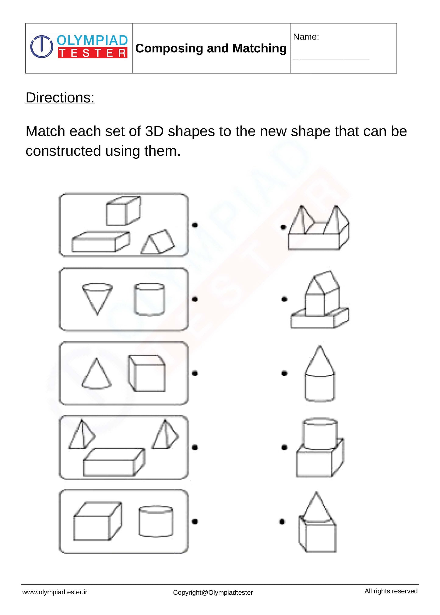 Kindergarten Logical Reasoning - PDF Worksheet 16