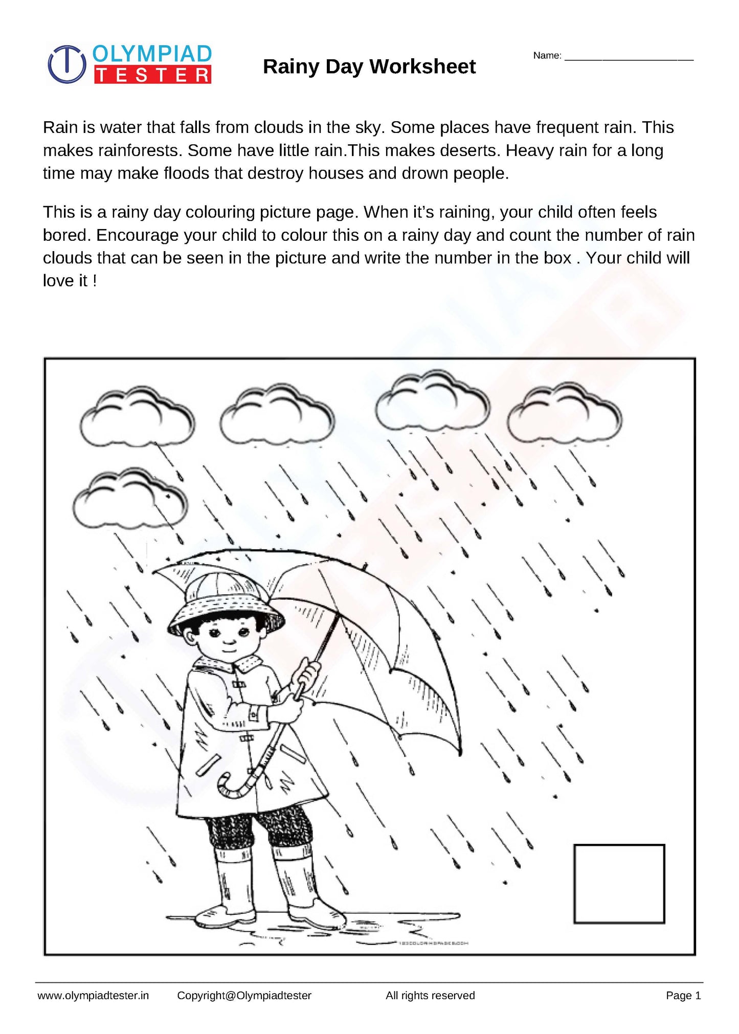 Kindergarten EVS - PDF Worksheet 16