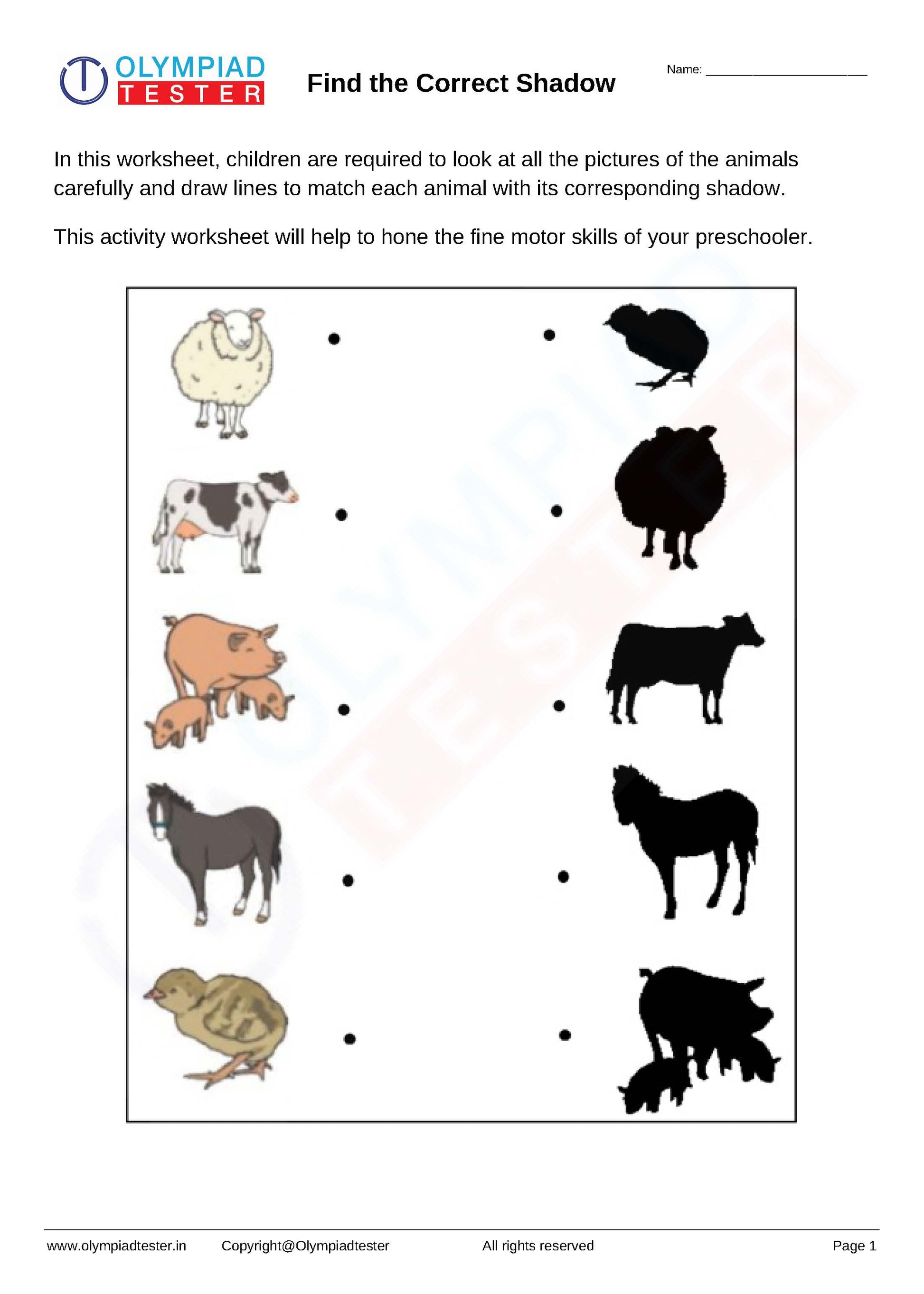 Kindergarten Logical Reasoning - PDF Worksheet 11
