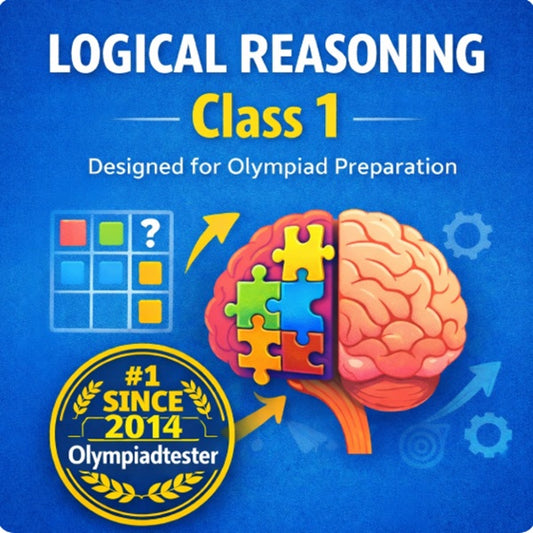 Class 1 logical reasoning questions for Olympiad preparation with puzzles and reasoning practice by Olympiadtester.