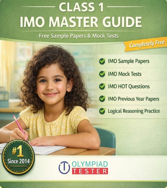 Class 1 SOF IMO Master Guide with free sample papers, mock tests, HOT questions and previous year papers – Olympiadtester.