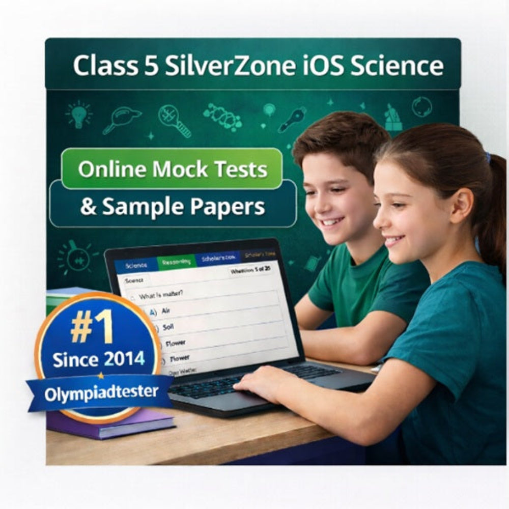 Class 5 SilverZone iOS Science online mock test and sample paper dashboard for International Science Olympiad preparation by Olympiadtester.