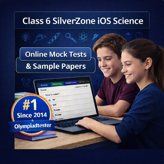 Class 6 SilverZone iOS Science online mock test and sample paper dashboard for International Science Olympiad preparation by Olympiadtester.