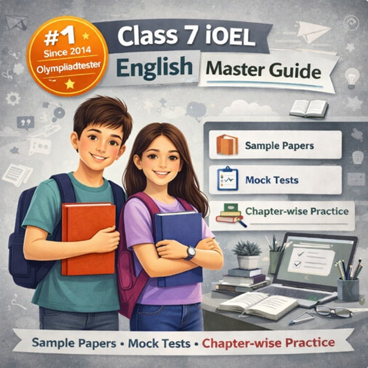 Class 7 SilverZone iOEL English Master Guide with sample papers, mock tests and chapter-wise practice for International Olympiad of English Language preparation by Olympiadtester.