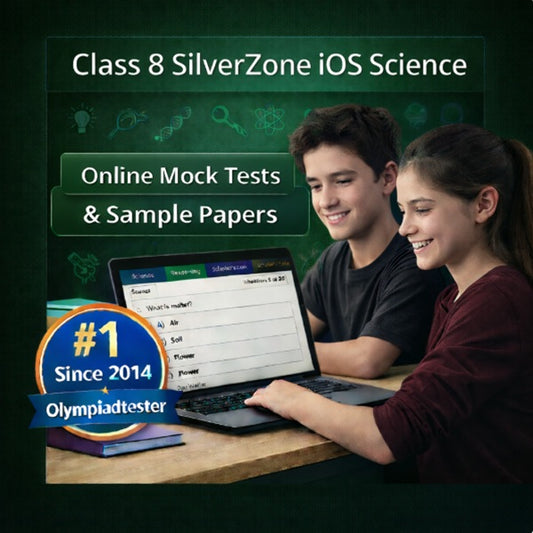 Class 8 SilverZone iOS Science online mock test and sample paper dashboard with older students for International Science Olympiad preparation by Olympiadtester.