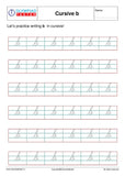 Cursive B writing - Worksheet #2