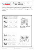 Cursive B writing - Worksheet #3