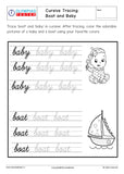 Cursive B writing - Worksheet #4