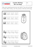 Cursive B writing - Worksheet #5