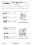 Cursive B writing - Worksheet #8