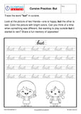 Cursive B writing - Worksheet #7