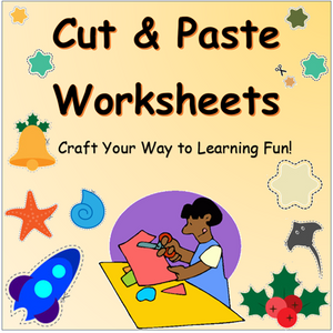 Kindergarten Cut & Paste  worksheets - 220+ engaging activities