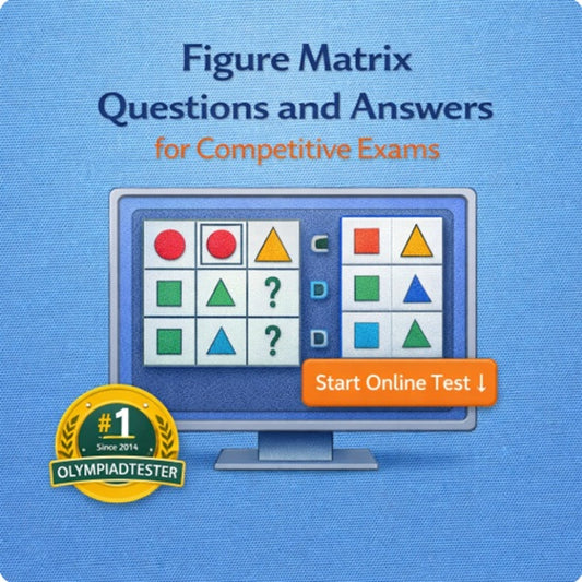 Figure matrix reasoning questions and answers with online test for competitive exams on Olympiadtester.