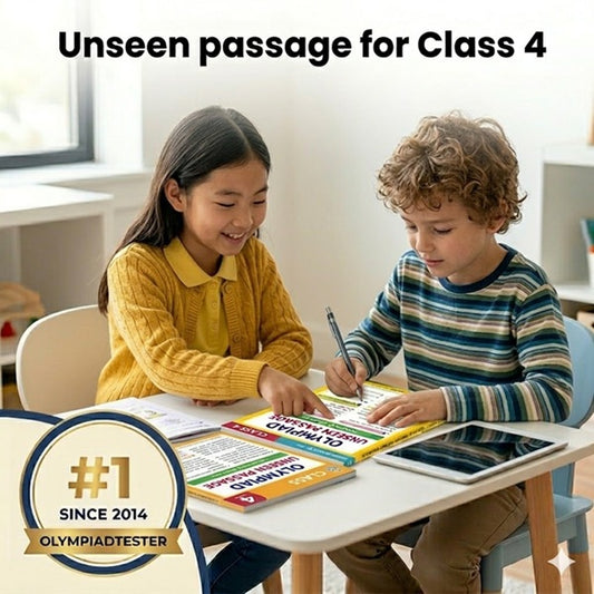 Unseen passage for Class 4 Olympiad level with answers worksheets and comprehension questions.