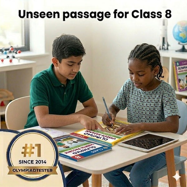 Unseen passage for Class 8 with answers worksheets and comprehension questions for CBSE exams and Olympiad preparation.