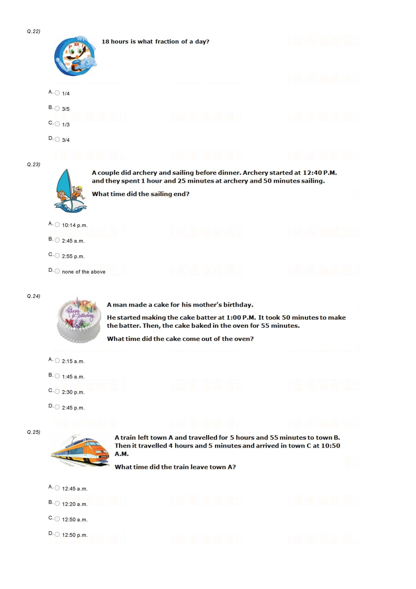Class 3 Maths Olympiad Sample Papers