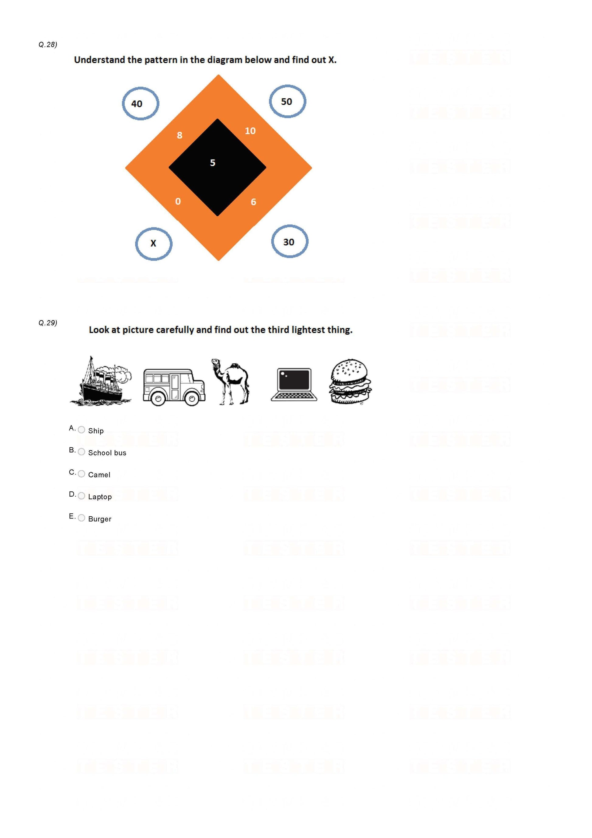 Class 3 Maths Olympiad Sample Papers