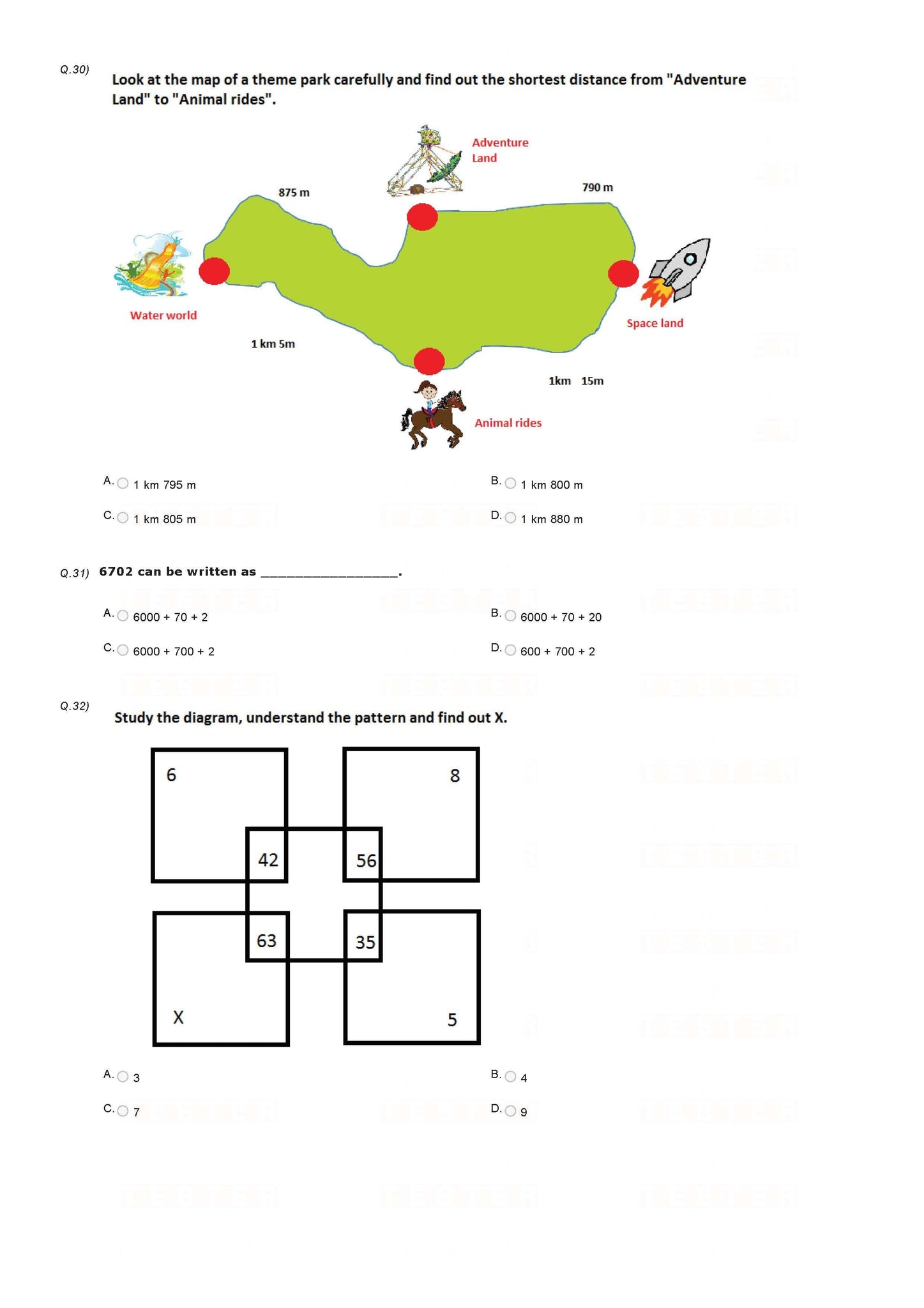 20 Printable Class 3 Maths Olympiad Sample Papers | Olympiad tester
