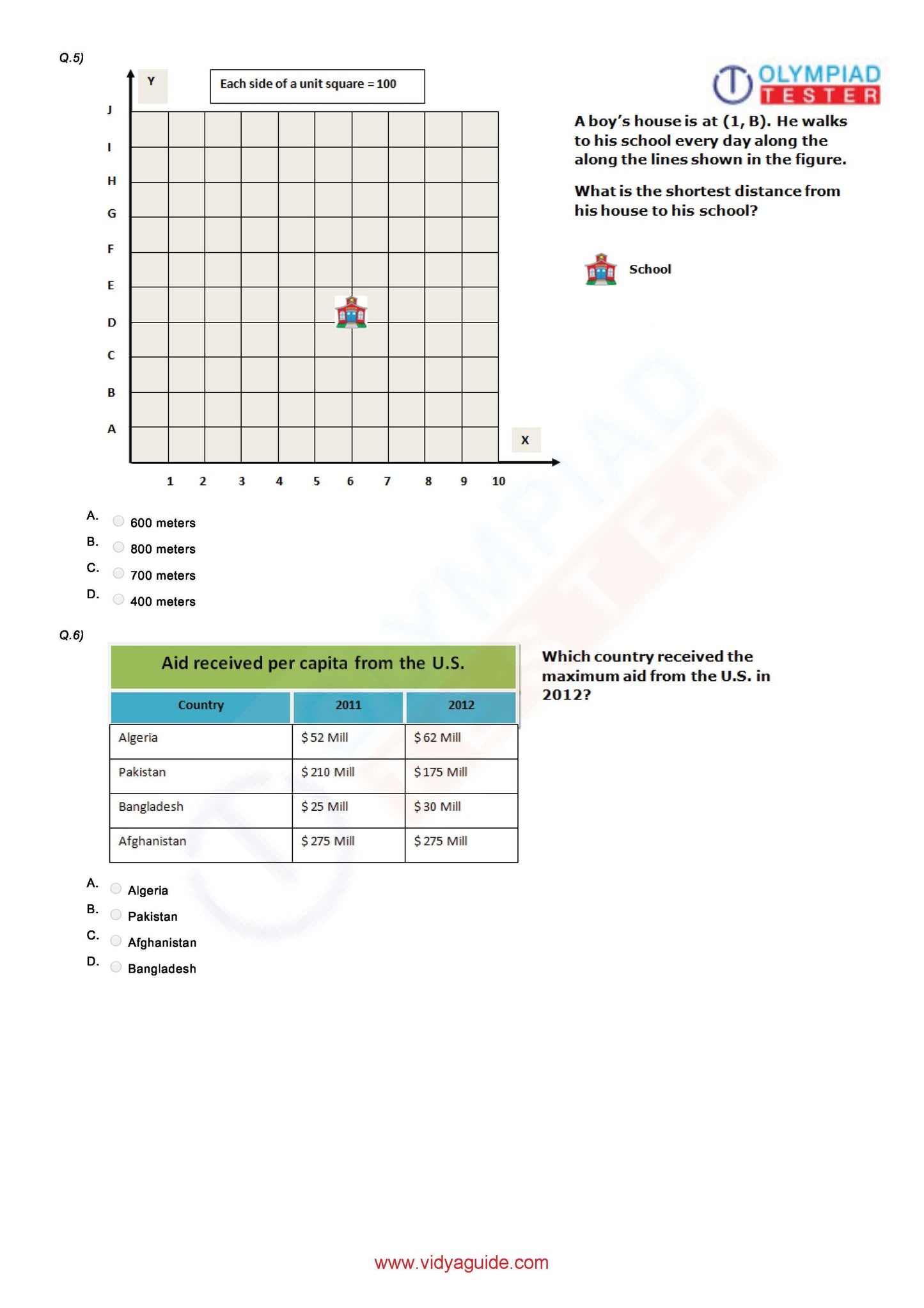 Class 4 Maths Olympiad question papers - Course - Olympiadtester
