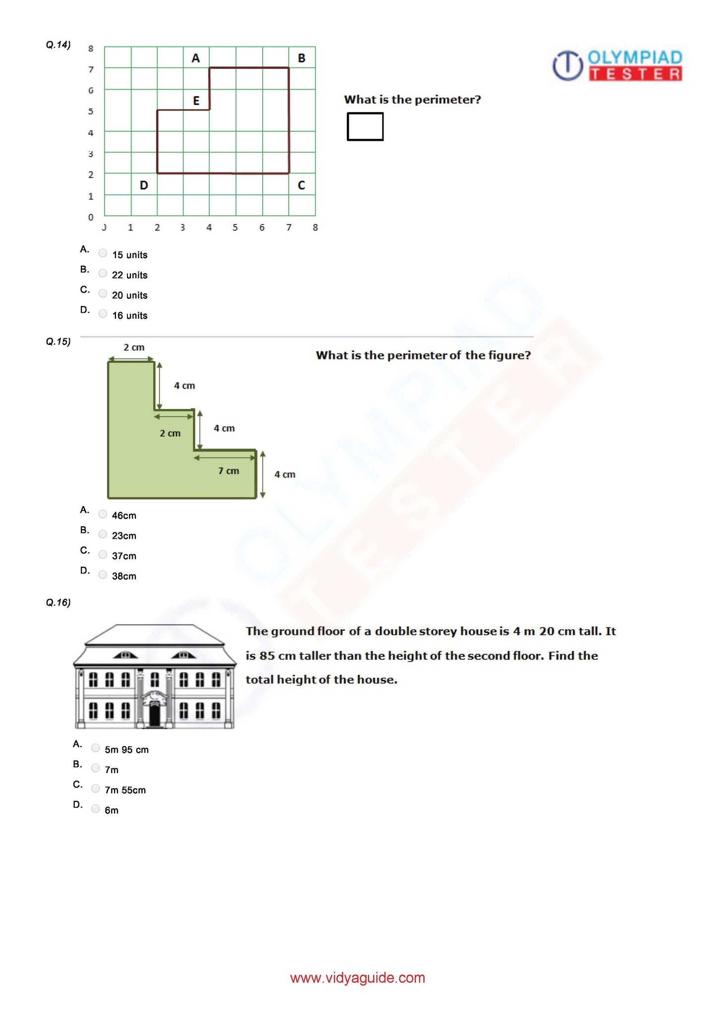 Class 4 Maths Olympiad question papers - Course - Olympiadtester