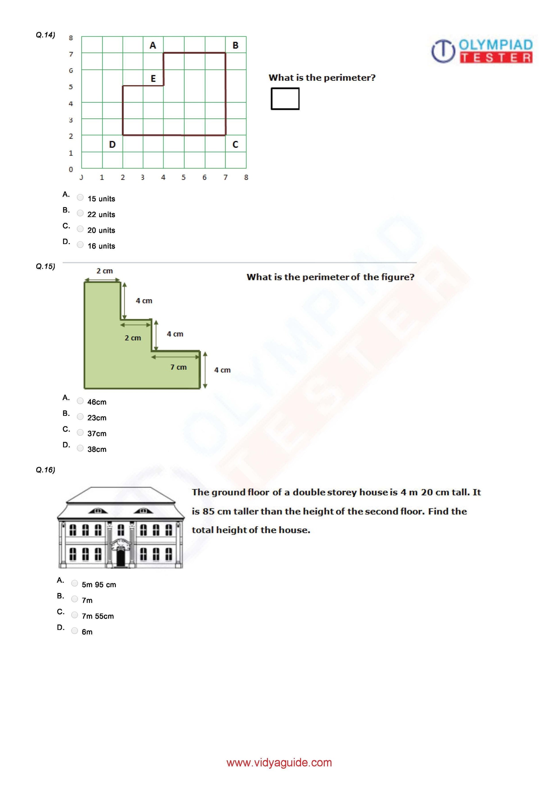 Class 4 Maths Olympiad question papers - Course - Olympiadtester