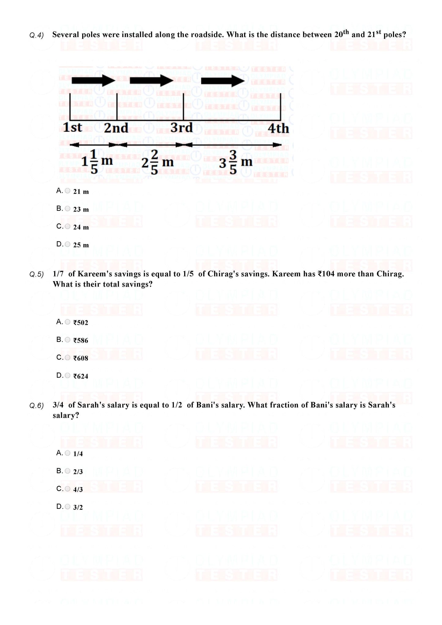 Class 5 Maths Olympiad question papers - Course - Olympiadtester
