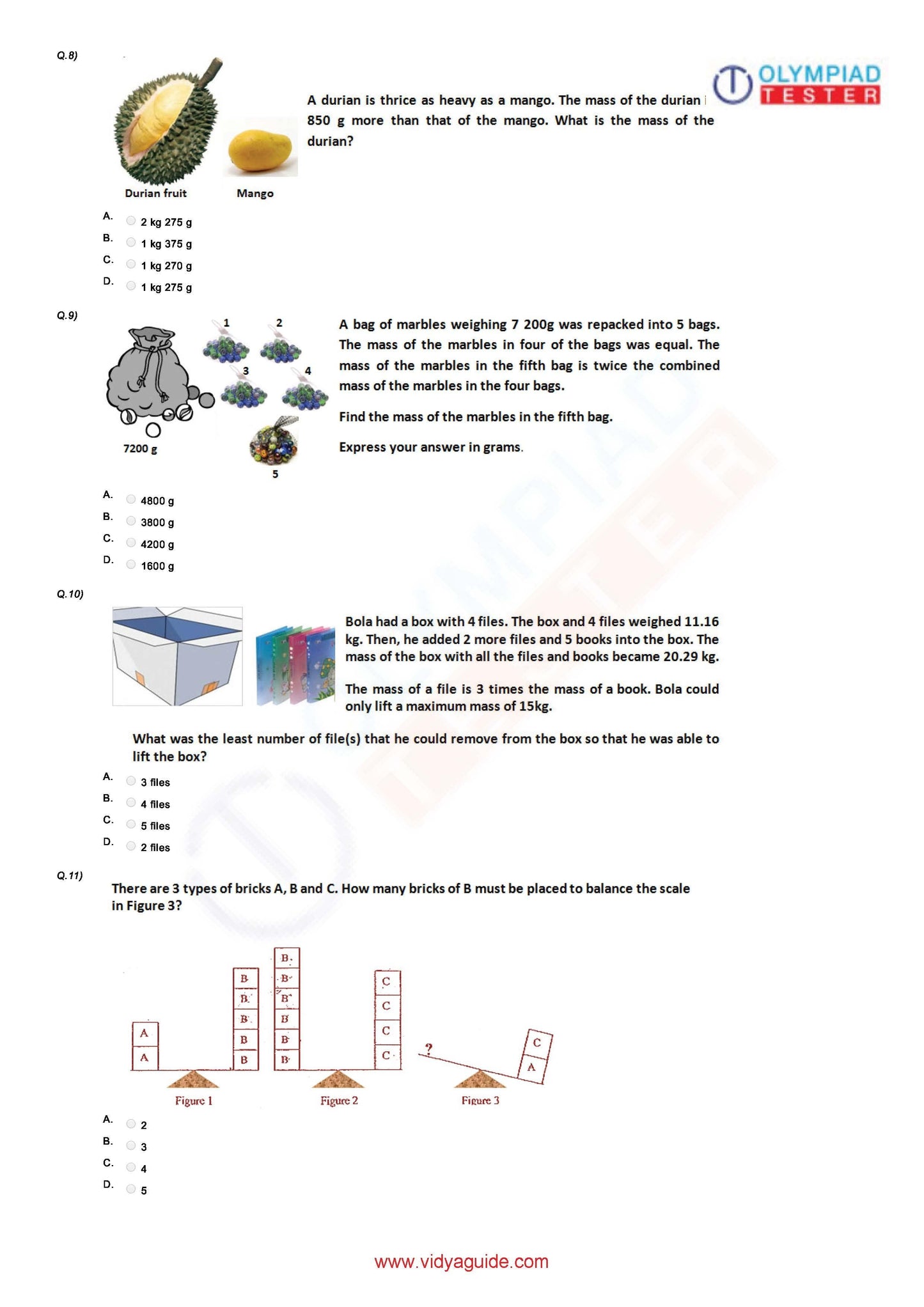 Class 5 Maths Olympiad question papers - Course - Olympiadtester