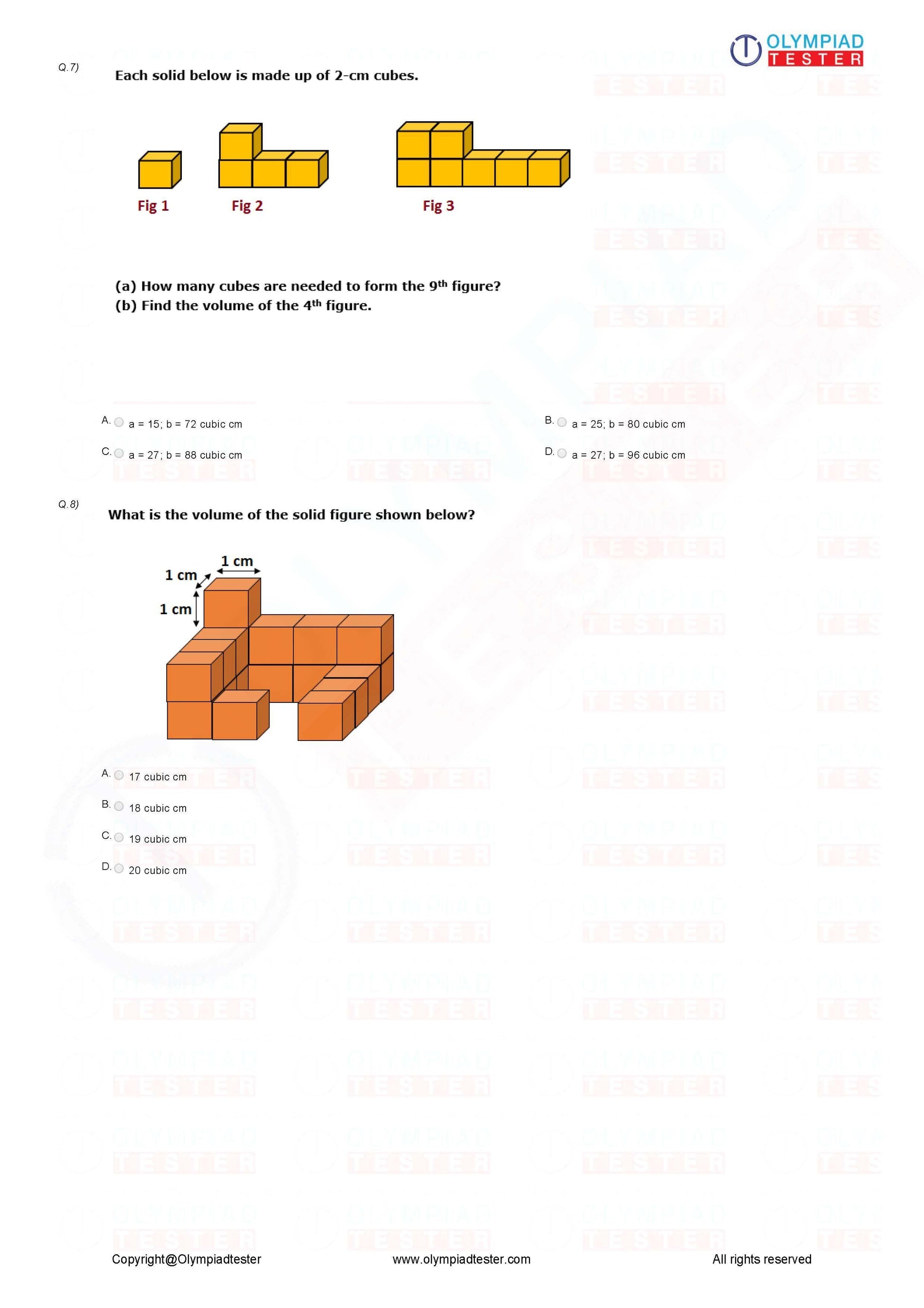 Class 5 Maths Olympiad Sample Papers