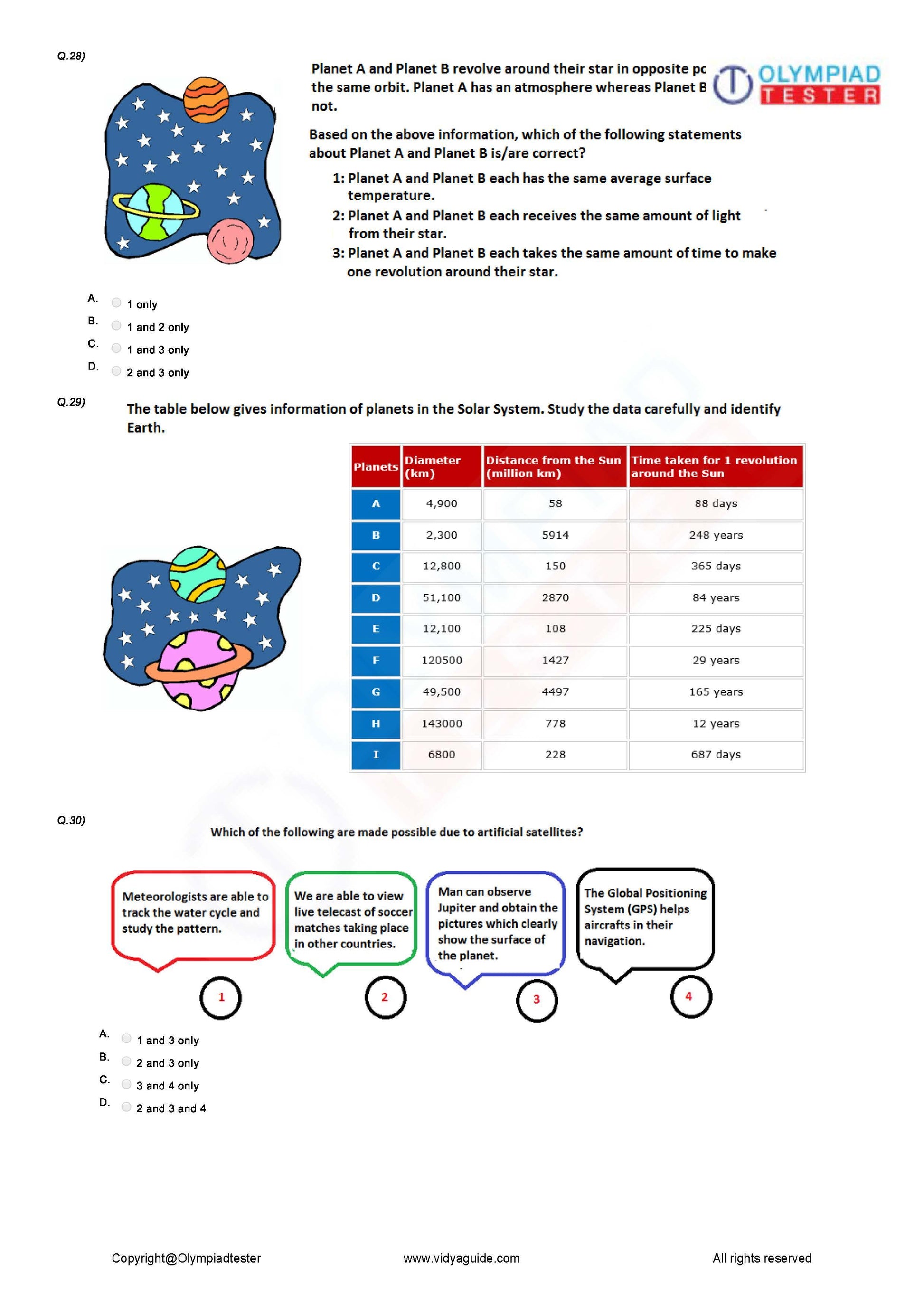 Class 5 Science Olympiad question papers - Course - Olympiadtester