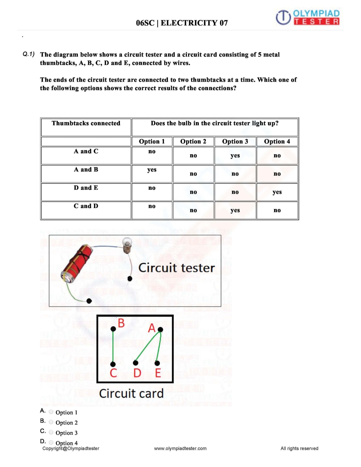 Class 6 Science Olympiad question papers - Course - Olympiadtester