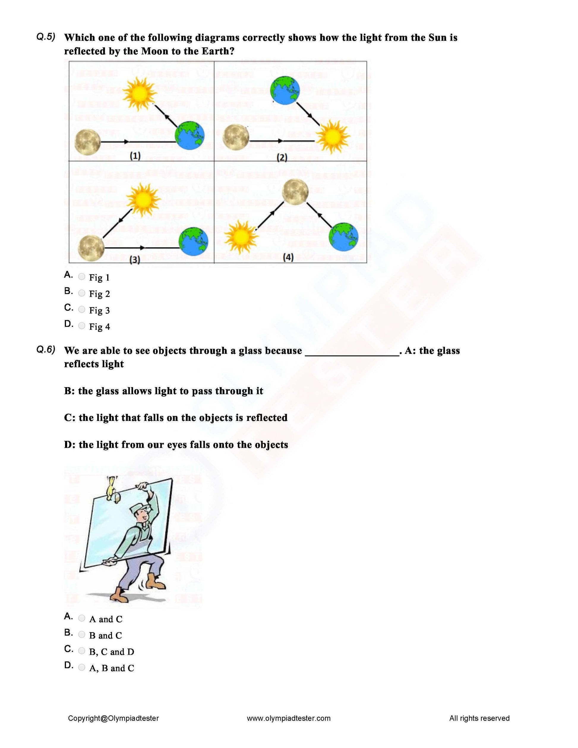 Class 6 Science Olympiad question papers - Course - Olympiadtester