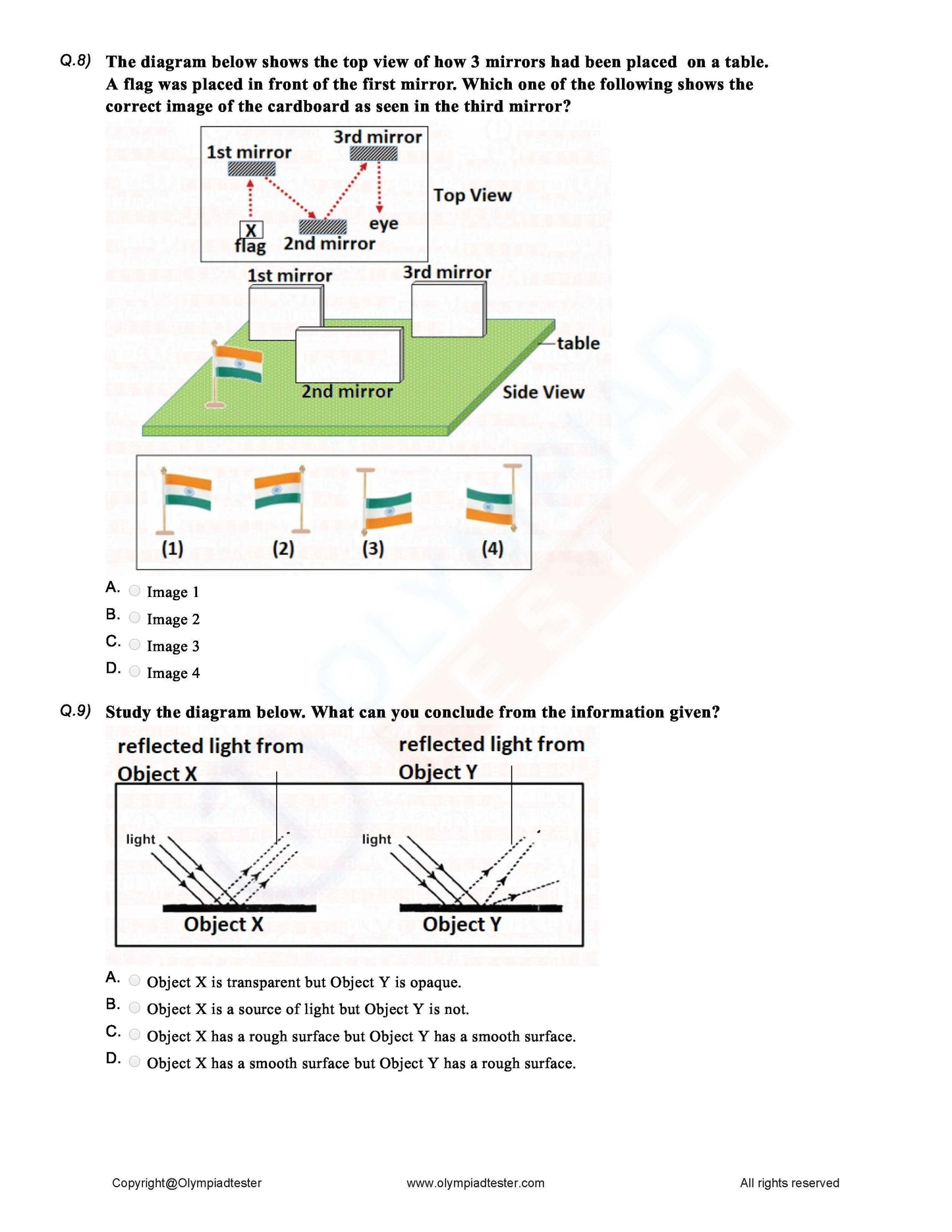 Class 6 Science Olympiad question papers - Course - Olympiadtester