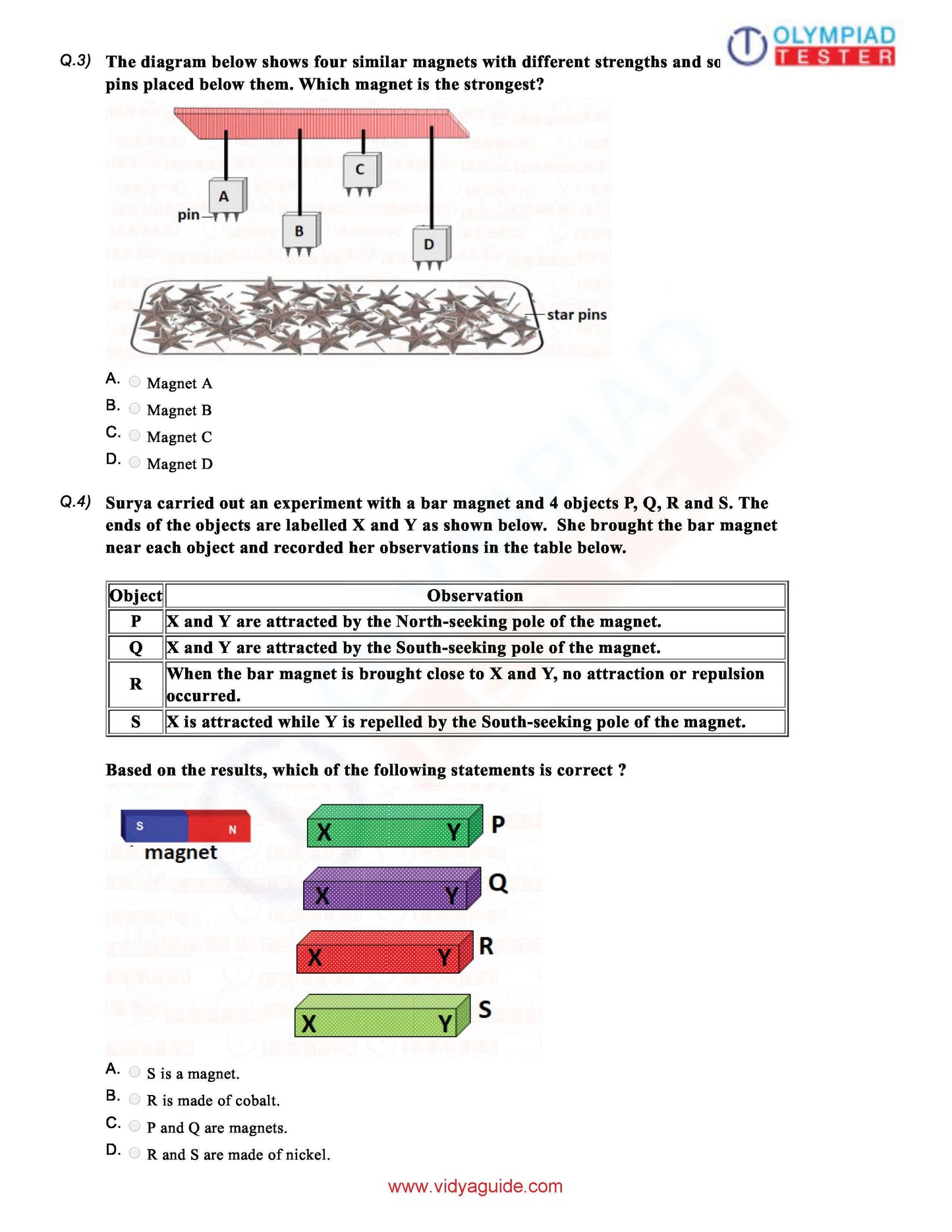 Class 6 Science Olympiad question papers - Course - Olympiadtester