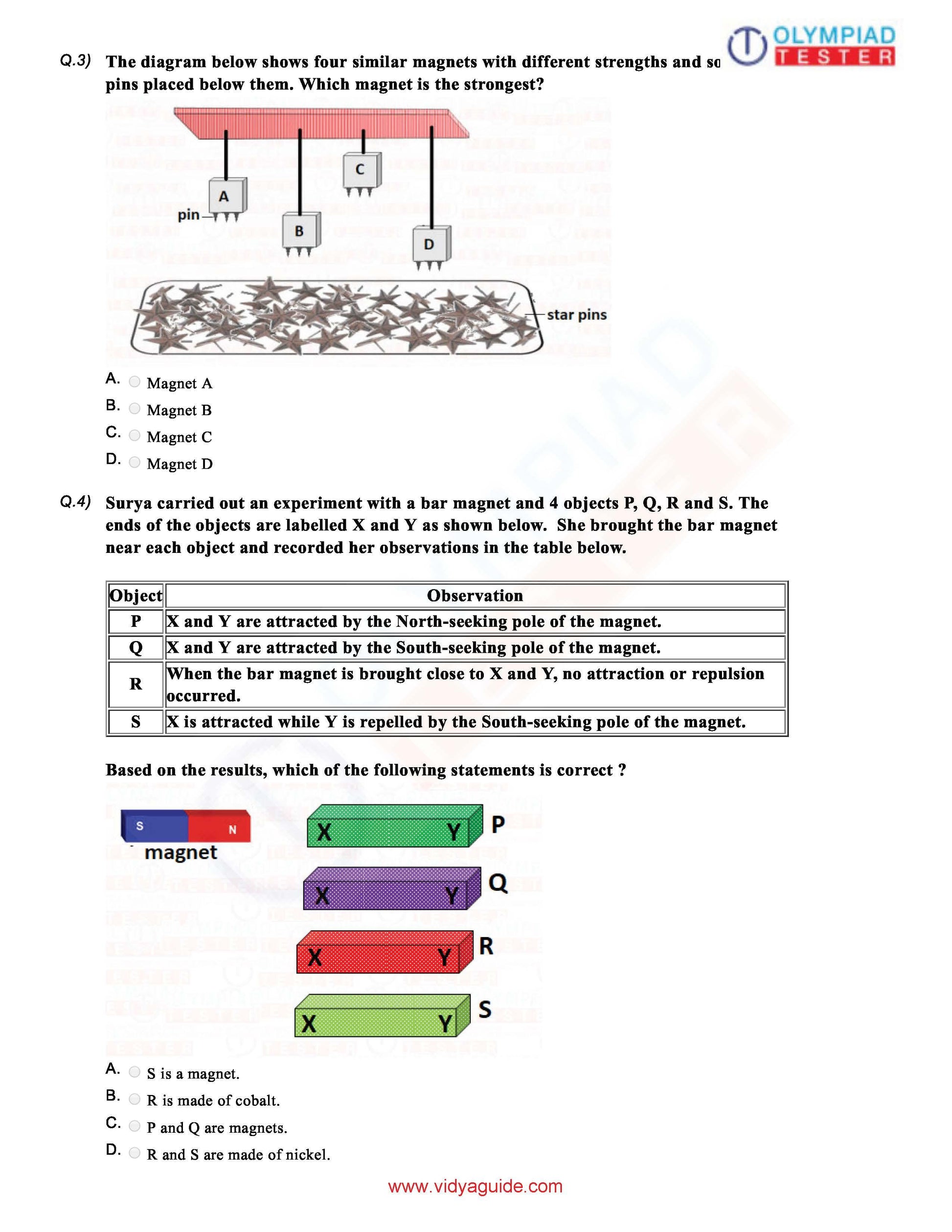 Class 6 Science Olympiad question papers - Course - Olympiadtester