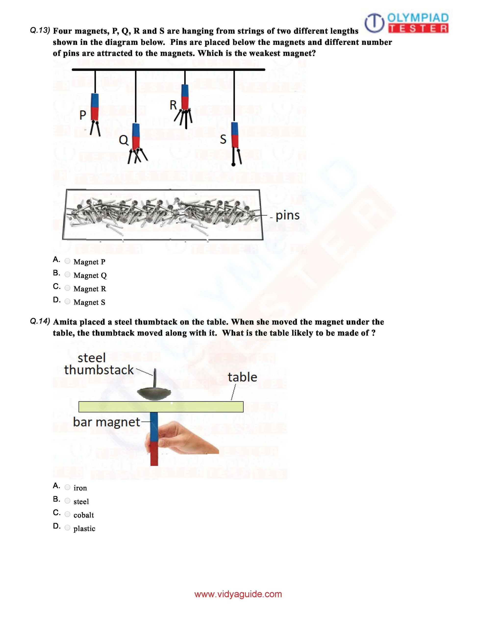 Class 6 Science Olympiad question papers - Course - Olympiadtester