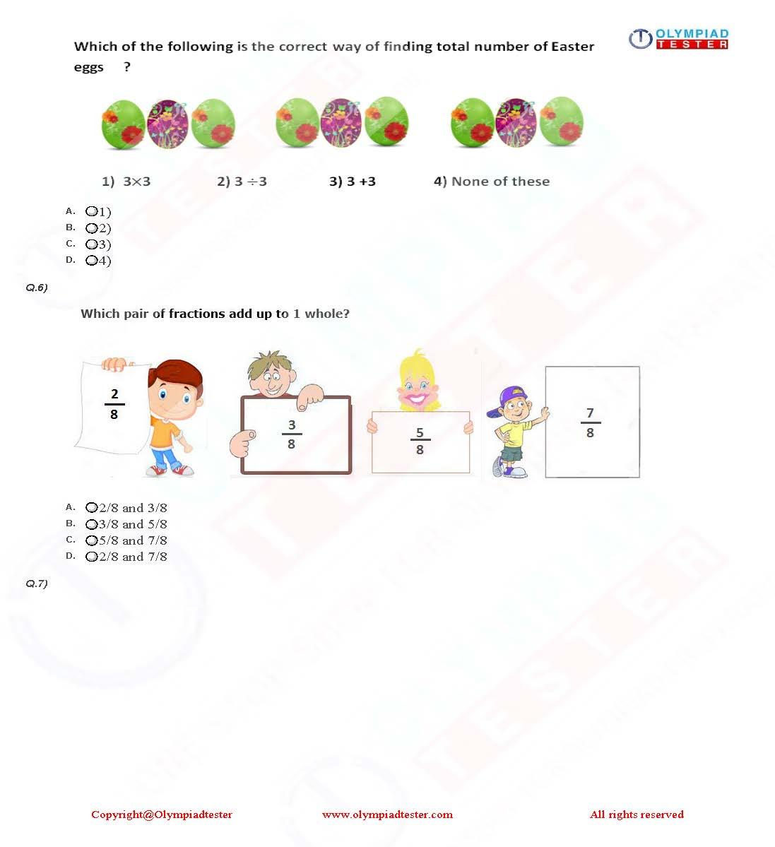 20 Printable Class 2 Maths Olympiad Sample Papers - Olympiadtester