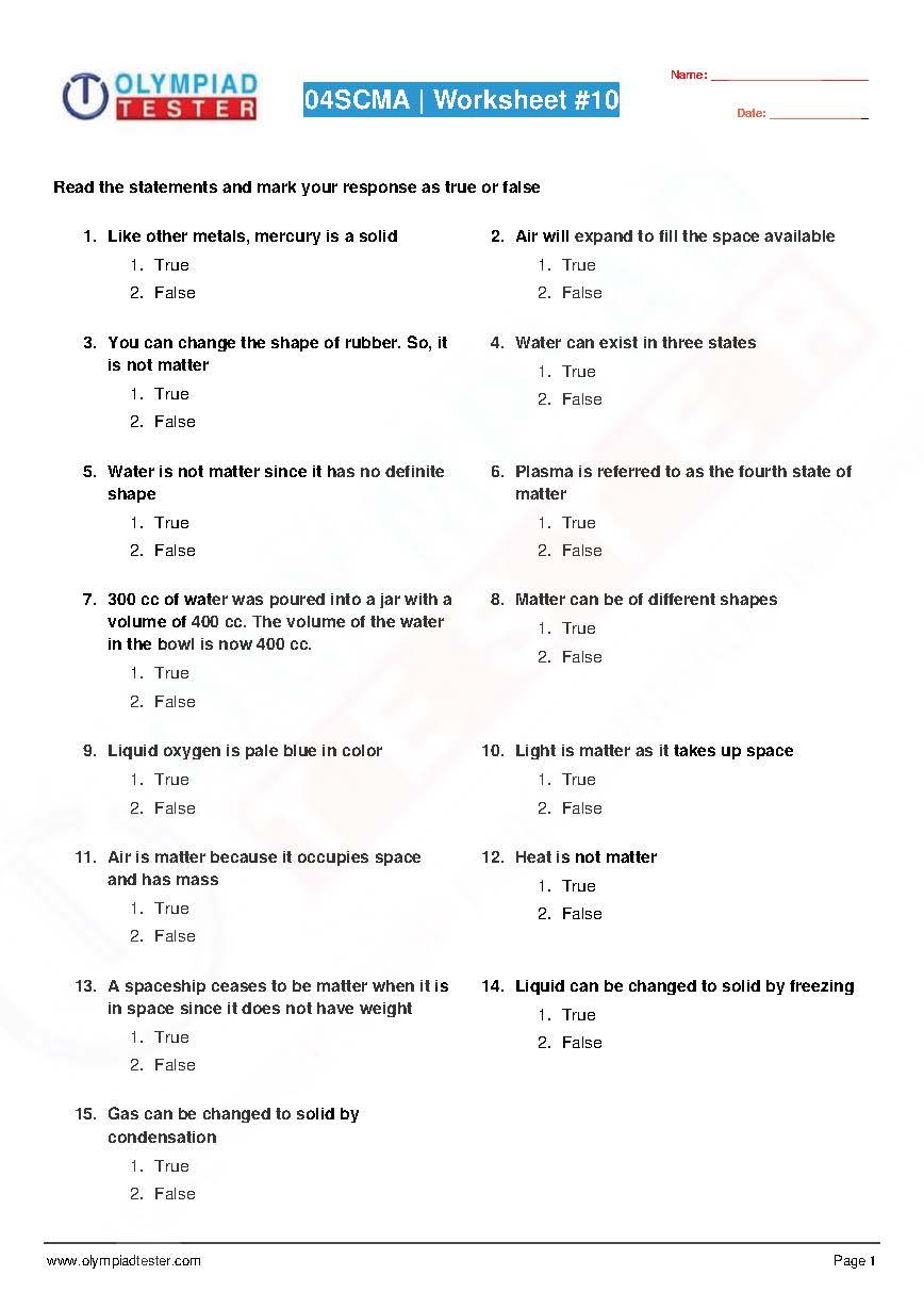 Class 4 Science Olympiad question papers - Course - Olympiadtester