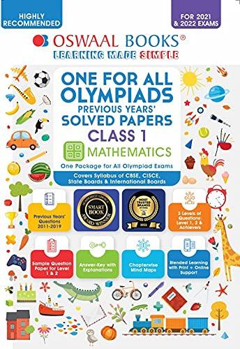 One for All Olympiad Previous Years Solved Papers, Class-1 Mathematics Book - Olympiad tester