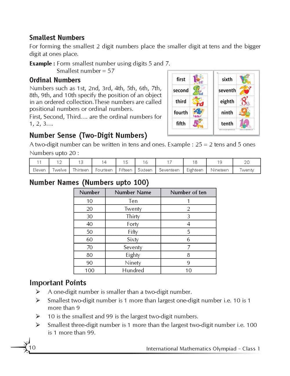 International Maths Olympiad - Class 1 with Previous Questions, Model Test Papers - Olympiad tester