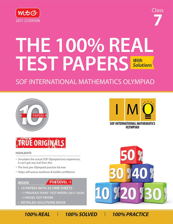 Class 7 - International Mathematics Olympiad (IMO) - The 100% Real test papers - Olympiad tester