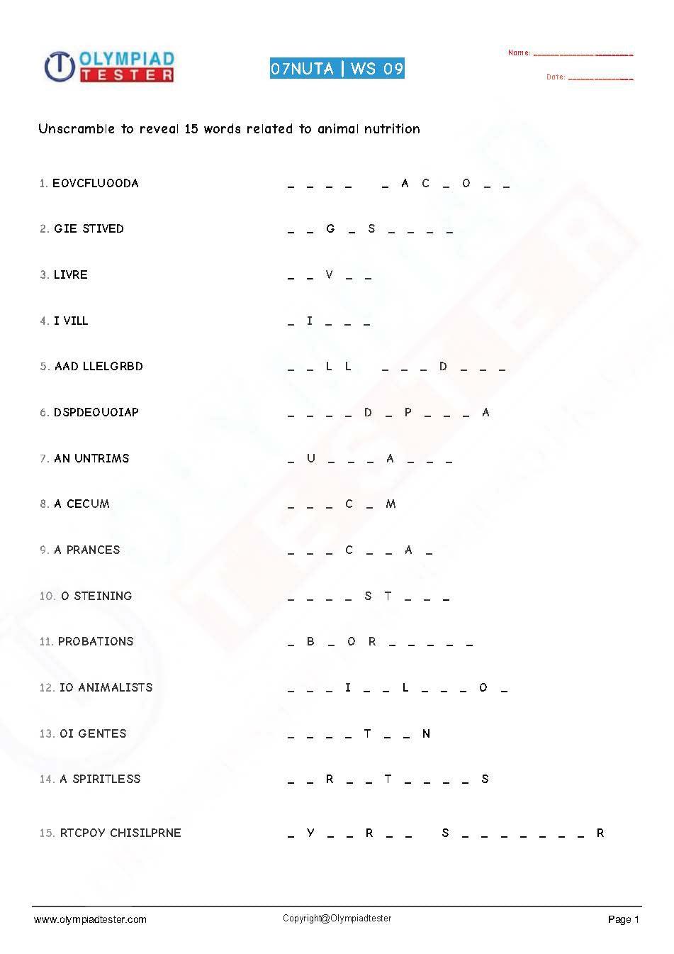 150+ Class 7 Science Worksheets PDF - Instant Download - Olympiadtester