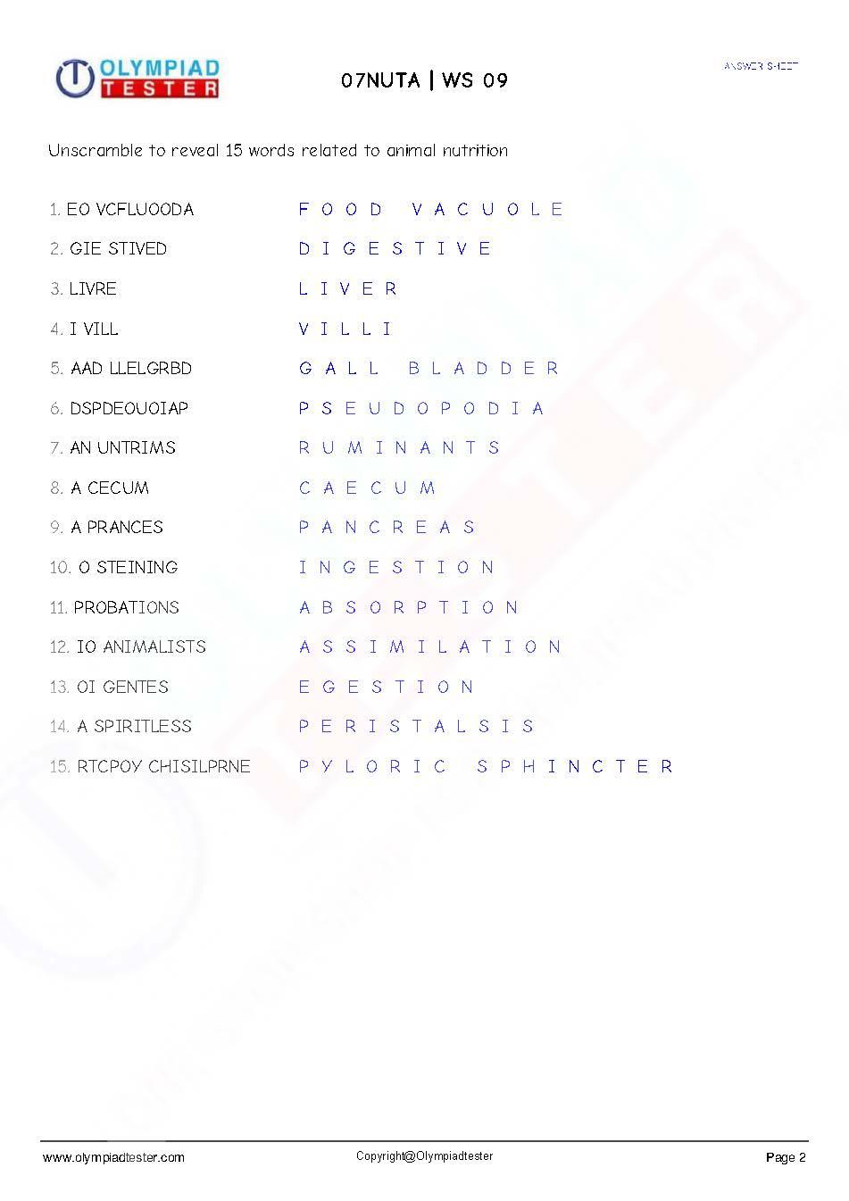 150+ Class 7 Science Worksheets PDF - Instant Download - Olympiadtester