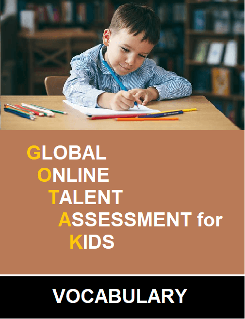 CLASS 2 Global Online Talent Assessment for kids (GOTAK) - Vocabulary - Olympiad tester