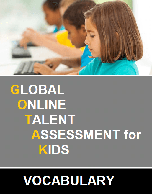 CLASS 1 Global Online Talent Assessment for kids (GOTAK) - Vocabulary - Olympiad tester
